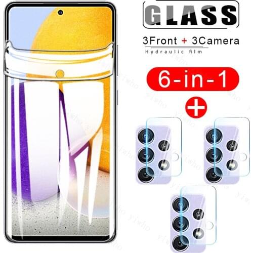 6in1 Protective Film for Samsung Galaxy A 01 02s 10s 11 20 20s 21 21s 30 30s Hydrogel Soft Film Samung A32 A52 A72 5g Camera Len
