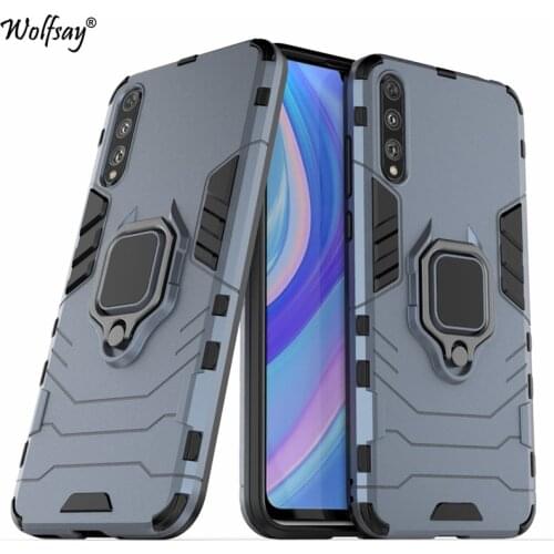 For Huawei Y8p Case Huawei Y8p AQM-LX1 Goyar Armor Magnetic Suction Stand Shockproof Full Edge Cover For Huawei Y8p Y7p Y9S 2020