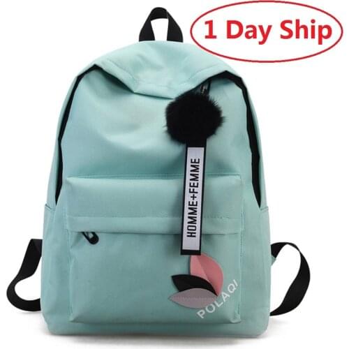 Womens Backpack Nylon Travel Shoulder Bag Black School Bag Girl Multifunctional Small School Backpack for Women 2021