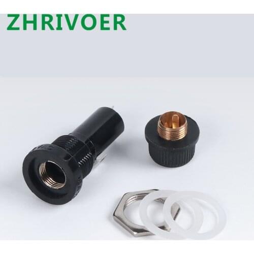 1pcs Black knob fuse safety socket glass socket 5 * 20MM 6x30mm fuse holder fuse base