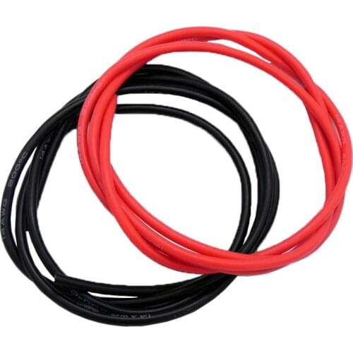 10 meters /los High quality silicone wire 12 14 16 18 20 22 24 26 AWG 5m red and 5m black color