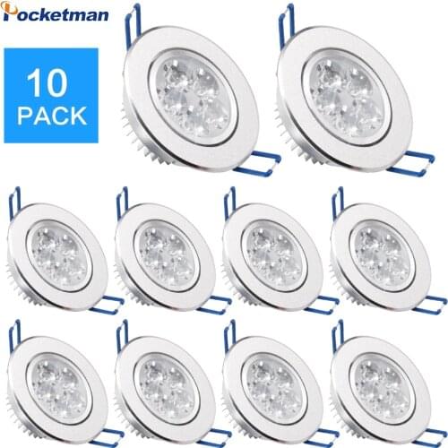 10pcs/lot LED Spot LED Downlight Dimmable Bright Recessed decoration Ceiling Lamp 110V 220V AC85-265V Indoor Lighting