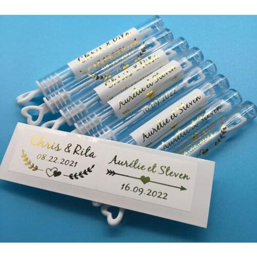 100 Pcs Foil Gold Wedding Stickers,Personalized Rectangular Labels,Transparent Labels,Custom logo labels,Custom names Party