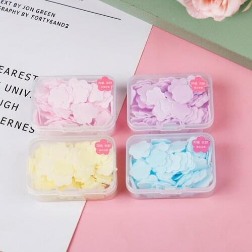 100 Pcs/box Portable Hand Washing Paper Cleaning Soaps Bath Travel Scented Foaming
