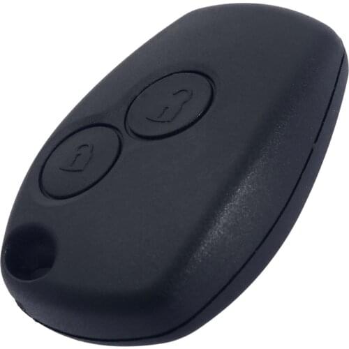 2Buttons Car Key Fob Remote Locking Shell Case for Renault Modus Clio 3 Twingo Uncut Blade Car Key Shell Cover Lock Unlock