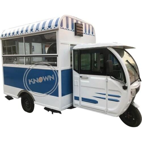 2021 Customized Electric Food Cart Fast Food Vending Coffee Tricycles Mobile 3 Wheels Food Cart Truck
