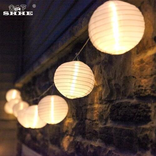 4M 20Leds Lantern Ball Christmas String Lights Warm White XMas Decoration Outdoor Lighting Party Wedding Decoration Fairy Light