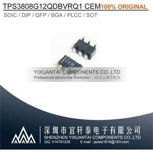 10pcs/lot 50pcs 100pcsFree shipping 100% original TPS3808G12QDBVRQ1 TPS3808G12QDBVR TPS3808G12Q 3808G12 CEM SOT23-6
