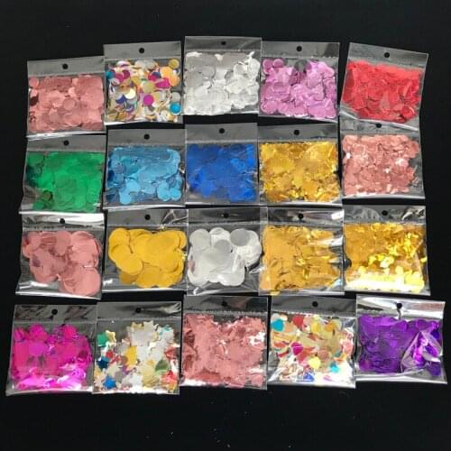Bobo pet aluminum foil color romance paillette wafer ball transparent atmosphere ball filler wedding scatters confetti petals