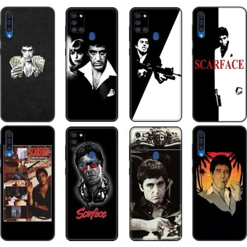 Black tpu Case For Samsung Galaxy A50 50S A30S A10 A01 A11 A21S A31 A41 A51 A71 M21 M30S S10 LITE Cover Tony Montana