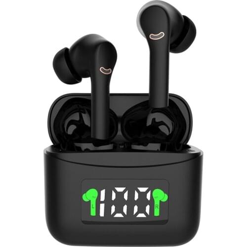 J5 ANC HD Wireless Headphones Bluetooth 5.2 Earphone IPX5 Waterproof Auto Noise Cancelling Sport TWS Wireless Bluetooth Earbuds