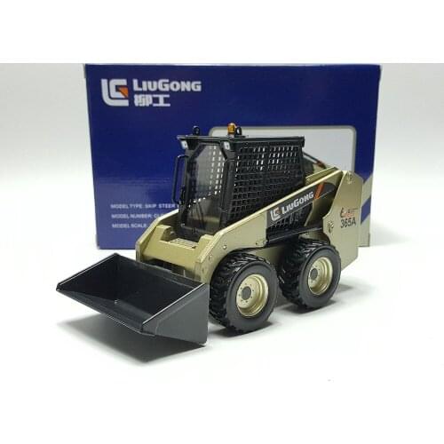 Collectible Alloy Model 1:20 Scale Liugong CLG 365A Compact Track Loader Engineering Machinery Diecast Toy Model for Decoration