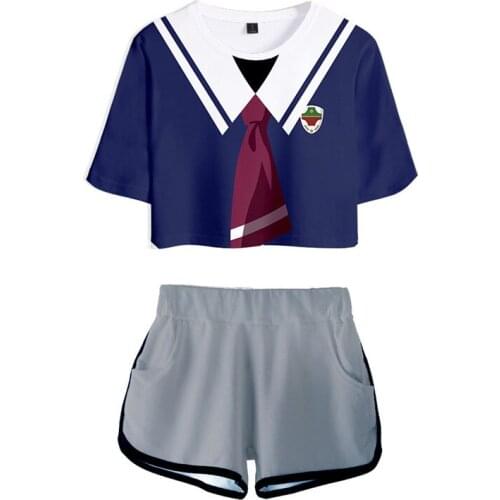 Anime SK8 the Infinity Tshirt Shorts MIYA Cosplay Costumes Short Sleeve T shirt Shorts Sport Suits Running Tees Sets Women Girls