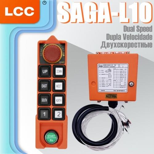 Saga-L10 433mhz Universal Industrial Remote Control 8 Double Speed Controller Switch Factory Direct Professional Remote Control