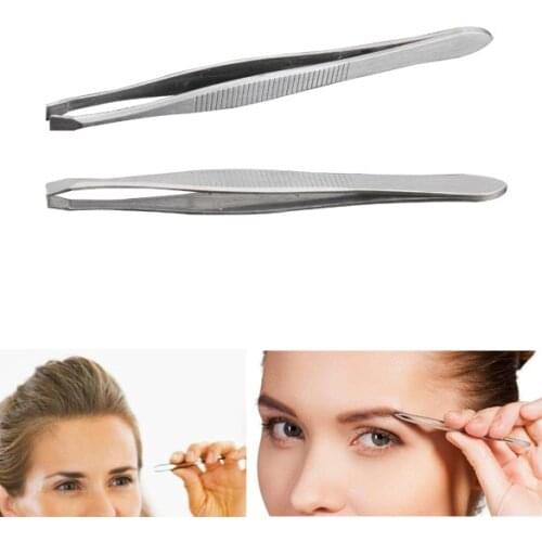 Women Stainless Steel Eyebrow Clipper False Eyelash Extension Applicator Tweezer Hair Removal akeup Nipper Auxiliary Clip Clamp