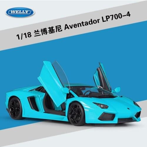 Welly 1:18 lamborghini Aventador LP 700-4 Sport Car Diecast Model Racing Car Toy New In Box NEW ARRIVAL 18041