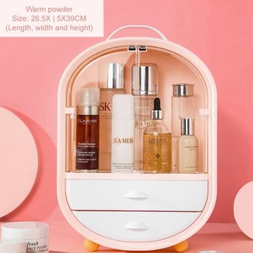 2020 New Makeup Portable Lipstick Eyebrow Pencil Drawer Vip Led Light Cosmetic Storage Box