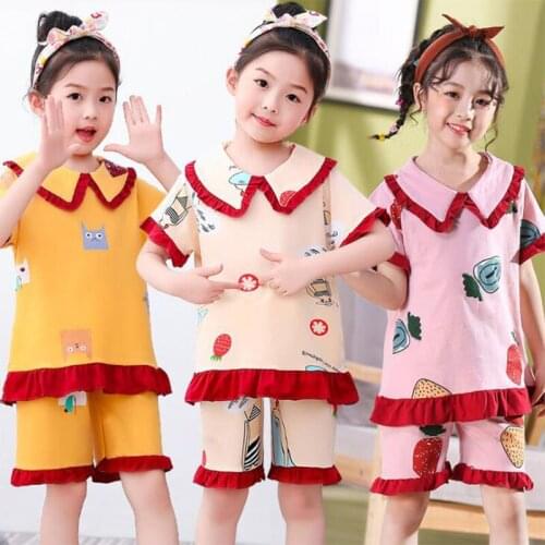 New Snow White Cartoon Pijama Kids Pajama Set Girls Clothes Childrens Home wear Pyjamas Big Girl Sleepwear Sets