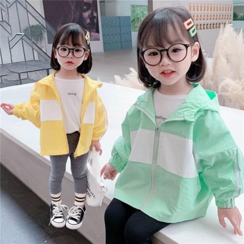 Toddler Girls Coat Outerwear Patchwork Coat For Girls Casual Style Coat Kids Spring Autumn Childrens Clothing