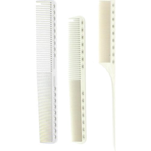 Japan Professional Unbreakable Hairdressing Comb Set 3 Color Barber Haircut Comb Resin Material Antistatic Hairdresser Comb kit