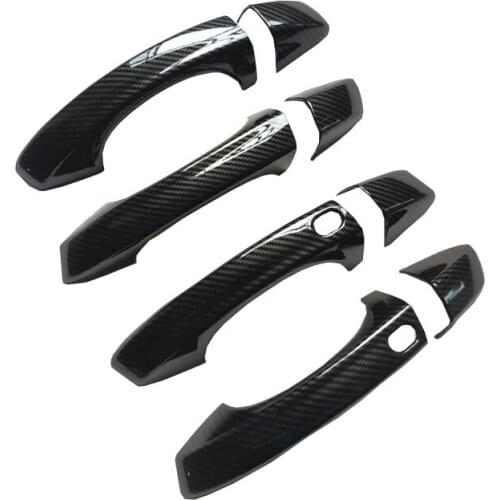 Plastic Imitation Carbon Fiber Door Handle Cover for Skoda Octavia Combi Iii 3 MK3 A7 5e VRS Accessories Handles Covers Sticker