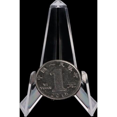 Clear Acrylic Collectibles Coins Easel Medal Badge Holder Golf Post Card Display Show Stand