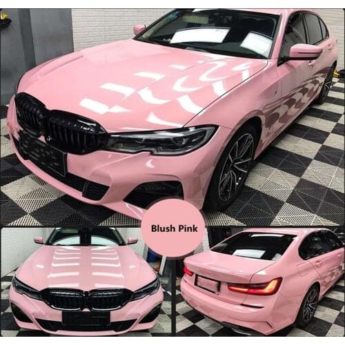 SUNICE Self-adhesive Vinyl Car Paint Wrap Vinyl High Gloss Auto Exterior Sticker Decal Films Anti Scratch 152cm(60inch)
