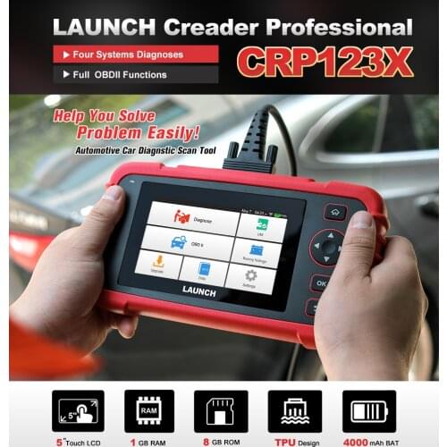 X431 CRP123X OBD2 Code Reader Creader Auto Car Scanner ENG ABS SRS Transmission Car Diagnostic Tool
