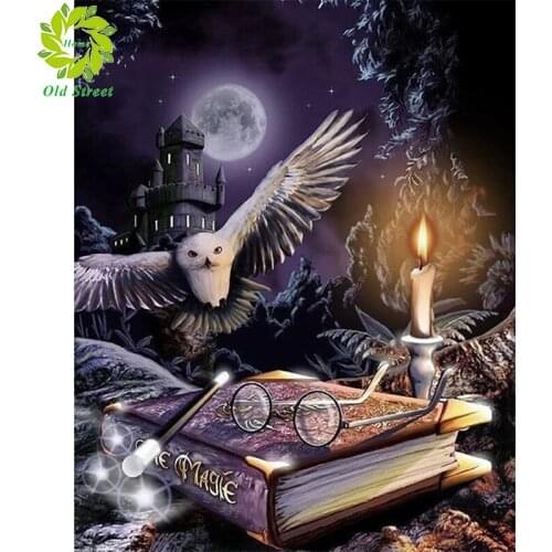 Old Street Home DIY Diamond Cartoon Cross Stitch Diamond Embroidery Mosaic Diamond Home Decoration