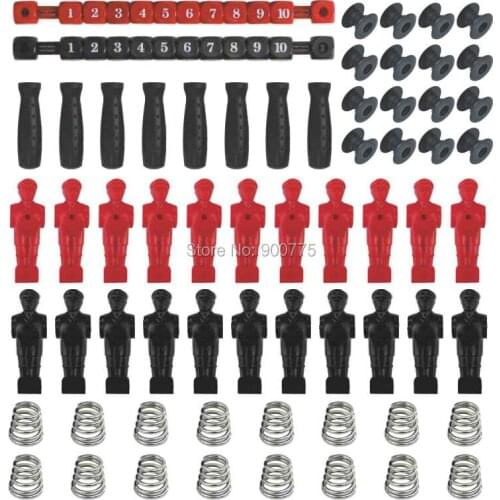 Foosball Table Parts 22 players+8Handles+16 Bearings+2 Scores+16 Springs Built your Table