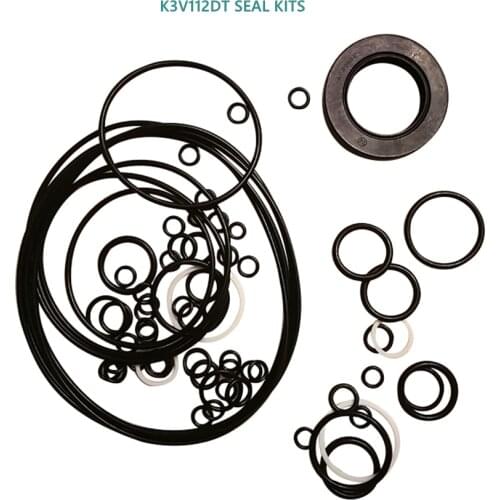 Pump Seal Kits for Kawasaki Excavator Parts K3V112DT K3V112DP K3V112S Piston Pump Seal Kits Service Kit O-Ring Power Seal