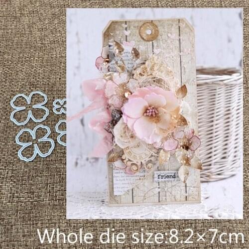 XLDesign Craft Metal Cutting Dies cut die new 4pcs flower decoration Scrapbooking Album Paper Card Craft Embossing Die Cuts