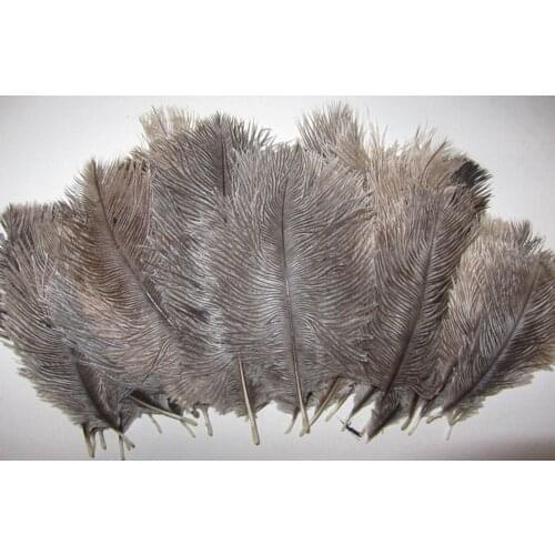 High Quality New 10Pcs Original /Brown Colour Ostrich Feathers 6-8 inches/15-20 cm for Party/Wedding Decoration