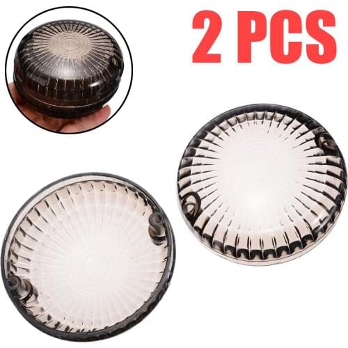 1Pair Front/Rear Smoke Turn Signal Indicator Light Lens Plastic Cover For Yamaha V-Star 1100 Silverado 650 Road Star V-Max