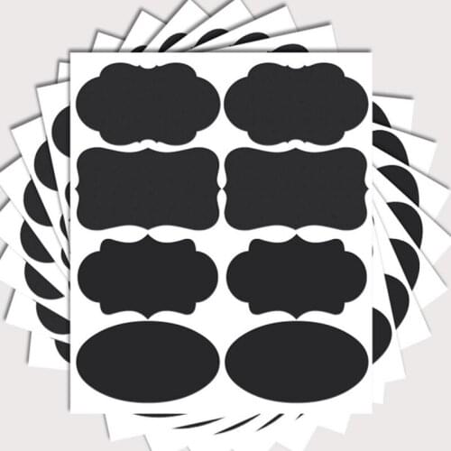 1Pc PVC Self Adhesive Blackboard Stickers Craft Kitchen Jars Organizer Label Chalkboard Cans Jam Jar Tags