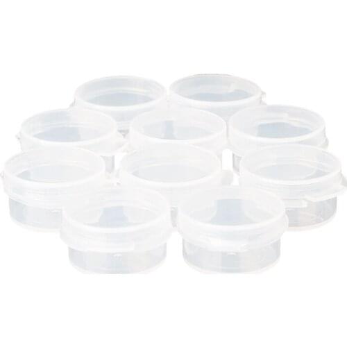 10Pcs Make Up Jar Mini Sample Bottle Sealing Pot Face Cream Container Portable