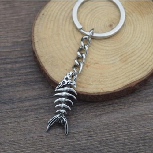 12pcs Mini Pendant Fish Bones Keychain Cute For Women Gifts Lovely Jewelry12