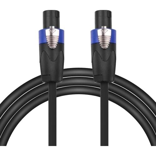 12AWG Stage Mixer Cables Audio Amplifier Cord Speaker Connector Male to Male Four Core Oxygen Free Copper Conductor NL4FC