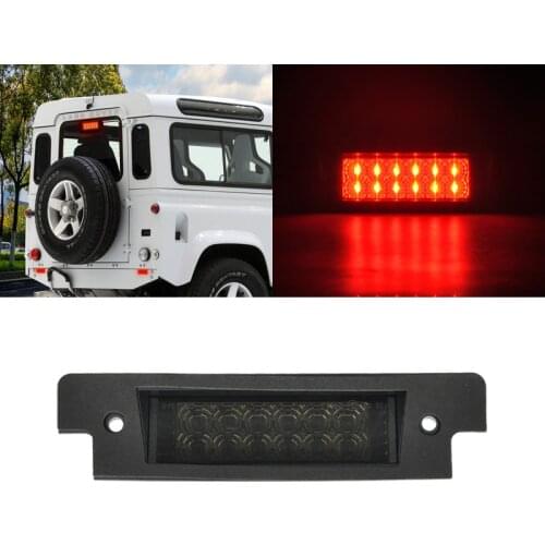 1x High Mount Led Third 3rd Brake Light For Land Rover Discovery Series I II Defender 90/110/XS Smoked Lens