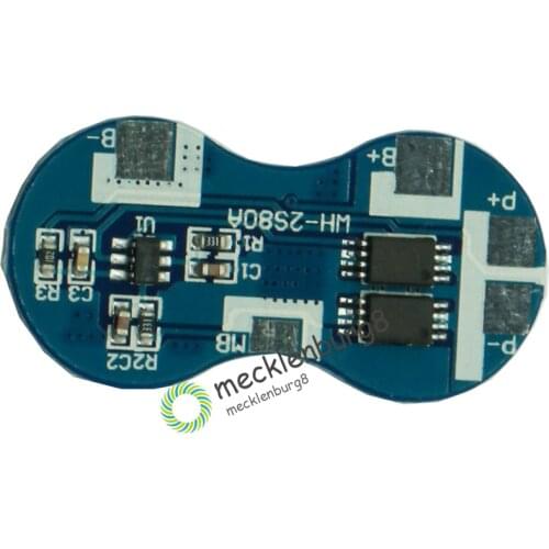 2S Li-ion 18650 Lithium Battery Charger Protection Board 7.4V Overcurrent Overcharge Overdischarge Protection 4A 2 Series BMS