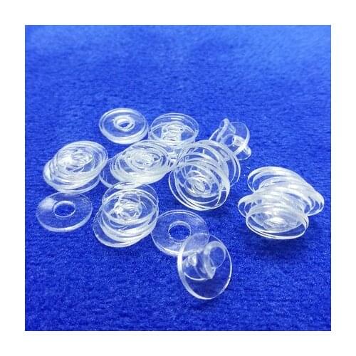 50pcs M2 M2.3 M2.5 OD 4mm-5mm PVC transparent soft gaskets plastic leak-proof seal flat gasket rubber pad 0.5mm-1mm thick