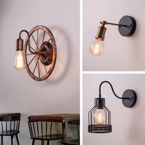 American Retro Nostalgic Industrial Style Wall Lamp Creative Art Deco Personality Aisle Staircase Lamp Restaurant Bar Wall Lamp