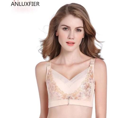 X9038 Mastectomy Bra Tube Top Type Rimless Underwear Gathered Seamless Sexy Bra for Silicone Breast Lingerie Bra Plus Size