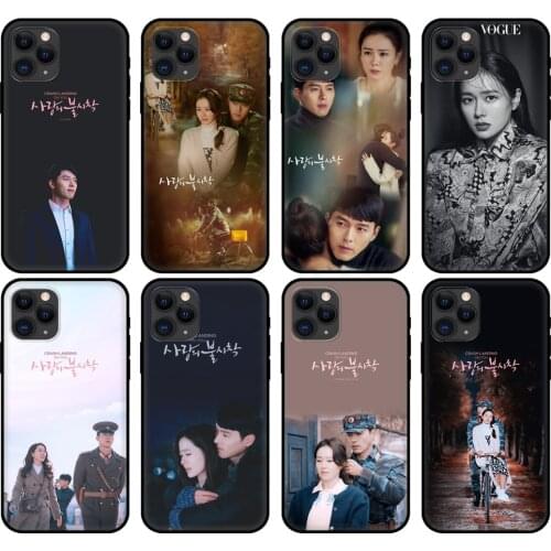 Black tpu case for iphone 5 5s se 6 6s 7 8 plus x 10 cover for iphone XR XS 11 pro MAX case Son Ye Jin Hyun Bin