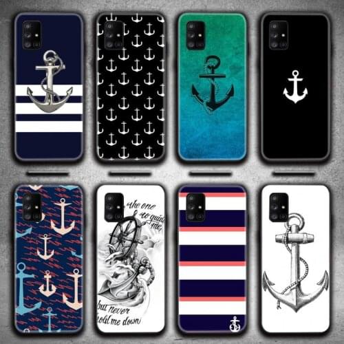 Nautical Anchor Wood Phone Case For Samsung Galaxy A21S A01 A11 A31 A81 A10 A20E A30 A40 A50 A70 A80 A71 A51
