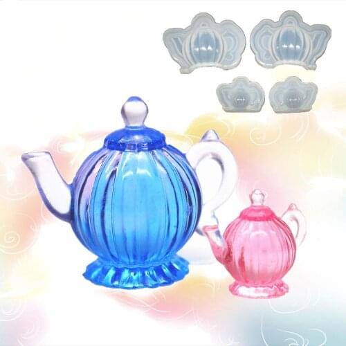 DIY UV Epoxy Resin Mold Mirror Silicone Mold Teapot Stereo Silicone Mold For Resin