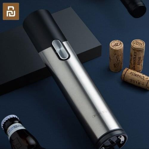 Youpin Electric Bottle Wine Opener Set Automatic Corkscrew Kitchen Accessories Tools Wine Stopper Stainless Steel