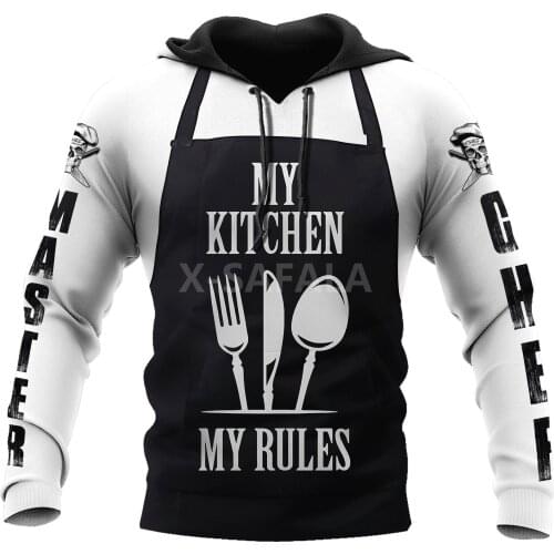 Master Chef Kitchen 3D All Print Plus Hoodie Man Women Harajuku Outwear Zipper Pullover Sweatshirt Casual Unisex Jacket