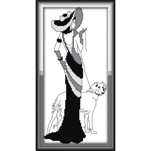 Joy Sunday Fashion Chinese Cross Stitch Kits Ecological Cotton Clear Stamped Printed 14CT 11CT DIY Wedding Decoration For Home