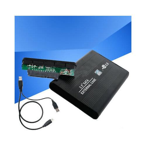 BOX for external 2,5 "SATA internal HARD DISK drive CASE BOX 2,5 HD HDD aluminum USq 99 S0228 sent from Italy